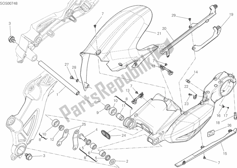 Wszystkie części do Rami? Wahad? Owe Ducati Diavel Carbon FL Thailand-Brasil 1200 2015